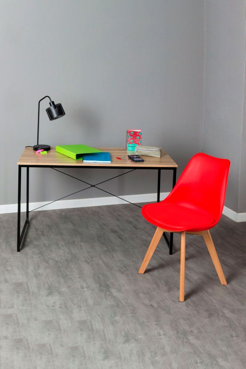 RegalosMiguel Conjunto Escritorio Dek y Silla Synk Basic - Rojo