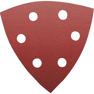 Metabo Schleifpapier 624940000, Körnung 40, Delta 93mm, 5 Blätter, für Holz und Metall, 5 Stück