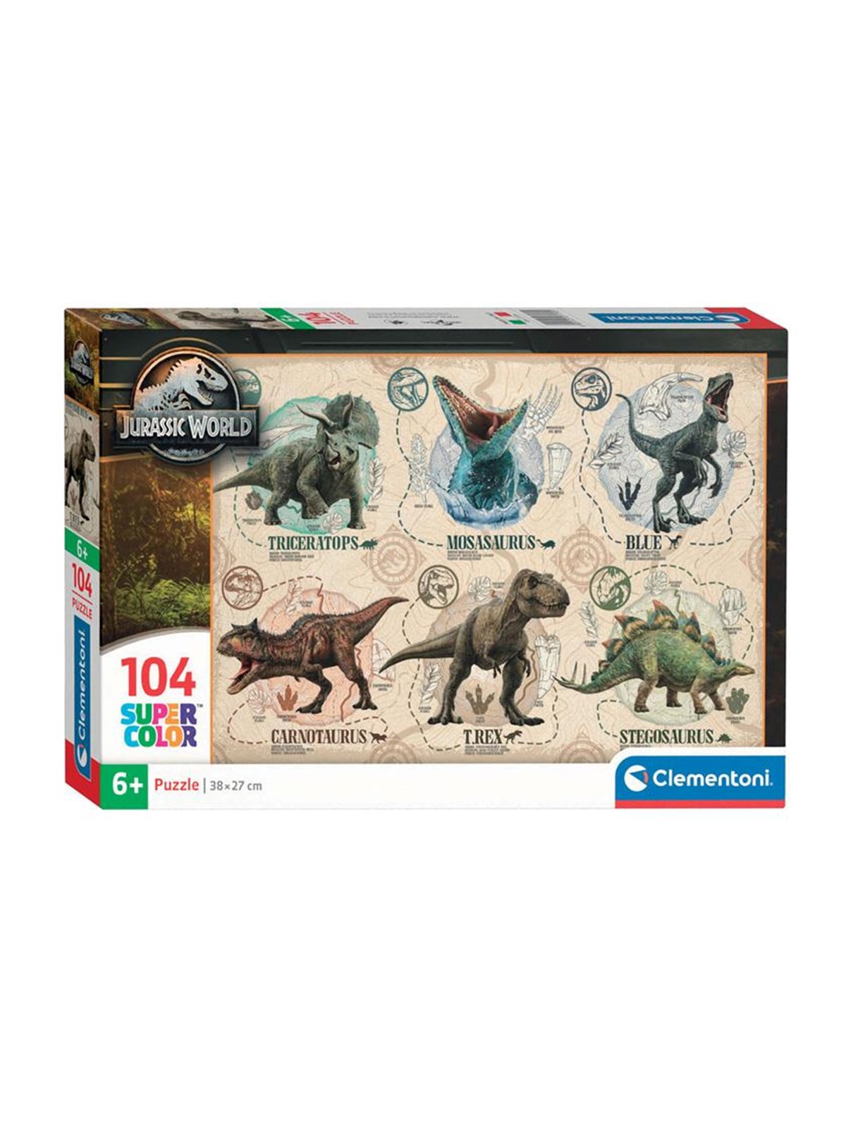 Clementoni Jigsaw Puzzle Super Color Jurassic World 104pcs.