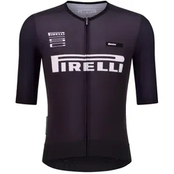 Pirelli, Herren, Velotrikot, Sport Club - Fast Unisex Short Sleeve Jersey (M), Schwarz, M