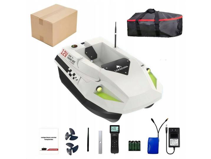 LOKEEVAN RC-Boot D50B, Futterboot mit Echolot,GPS und Fernbedienung