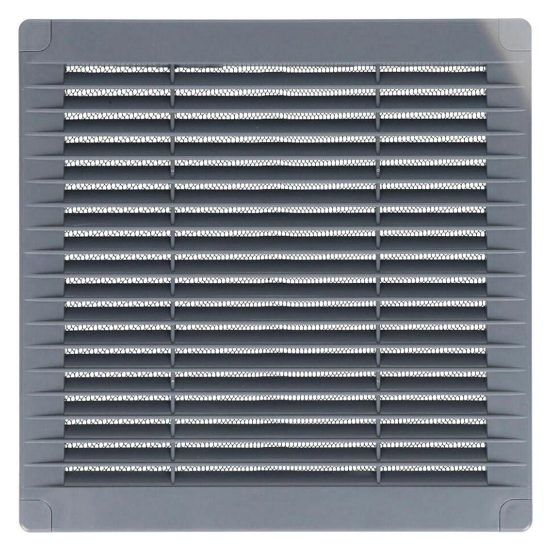 EDM Lüftungsgitter 87705 Grau 20 x 20 x 0,7 cm Moskitonetz (49437493)