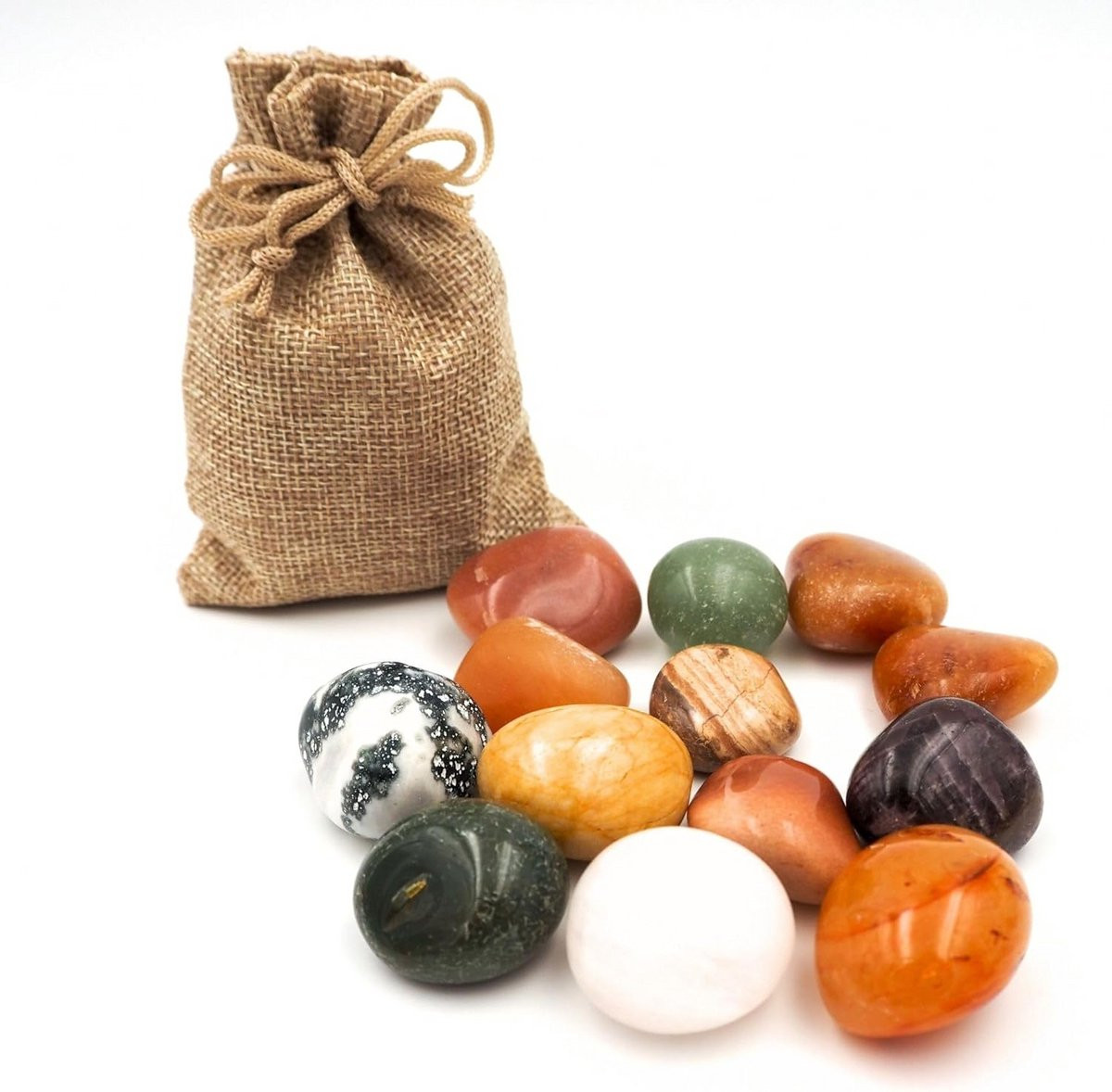 Assortiment Edelstenen voor Kinderen - 250g Gebruiksklare Trommelstenen voor Educatief Spel en Schatzoeken