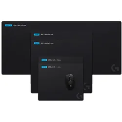 Logitech G240 Cloth Gaming Mousepad, 340x280mm, schwarz
