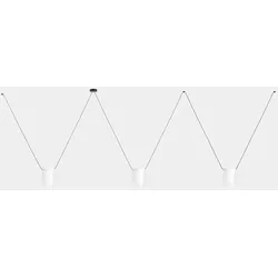 LEDS C4 Pendelleuchte ATTIC 3 BODIES RECTANGULAR SHAPE 1200mm E27 15W schwarz LEDS-00-8378-05-14
