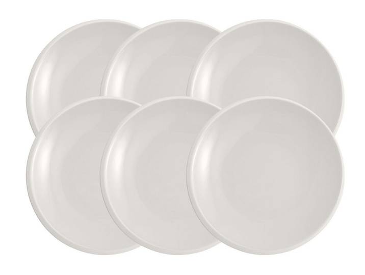Villeroy & Boch Teller-Set NewMoon Brotteller 16 cm Set6, Premium Porcelain