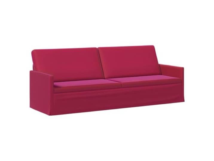 vidaXL 3-Sitzer Sofa Weinrot 220 x 81 x 82 cm Samt (V)