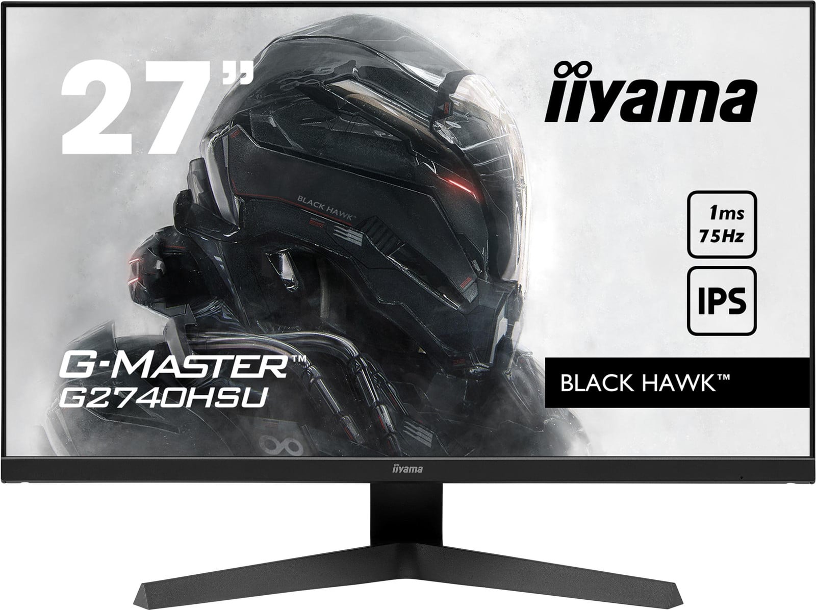 Iiyama G-Master G2740HSU-B1 Gamingmonitor, 27 inch, IPS, Full HD, 75Hz, Zwart