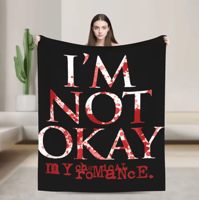 Inspire Curations My Chemical Romance Rock Band Flannel Throw Blanket 11 102x127cm