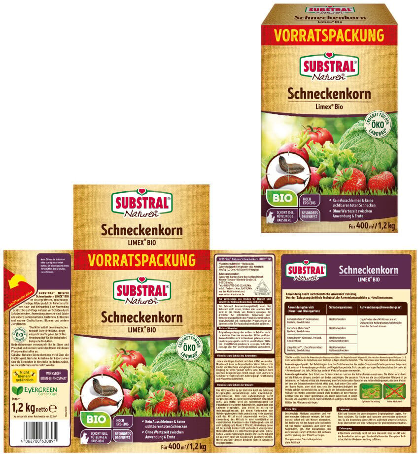 Substral Naturen Schneckenkorn Limex Bio 1,2 kg