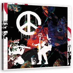 WANDBILD banksy cnd solider
