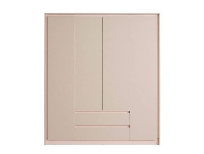 Xlmoebel Kleiderschrank Beiger 4-türiger Kleiderschrank Regale Schlafzimmer Jugendzimmer (1-tlg)
