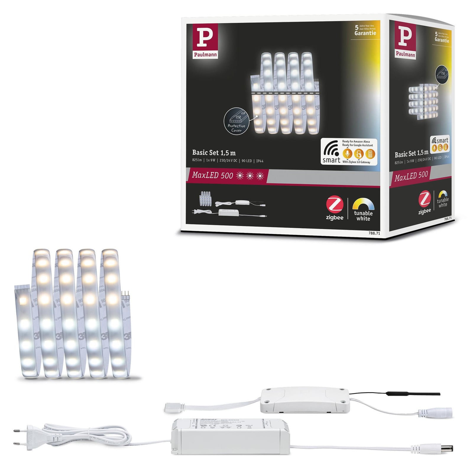 Paulmann MaxLED 500 LED-strip basisset dimbaar wit licht
