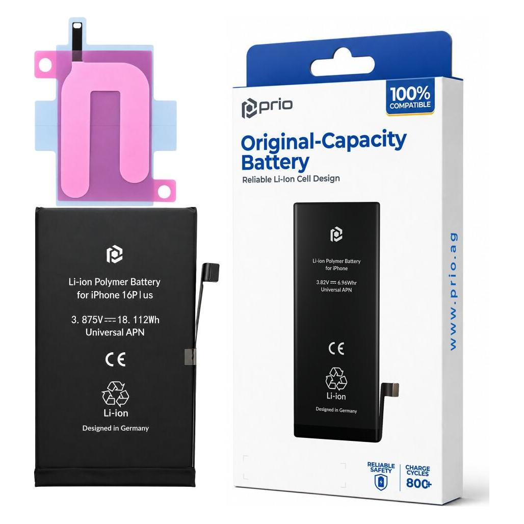 prio Akku für iPhone 16 Plus (Universal APN) (PBA-1136)