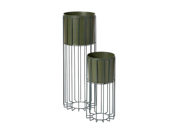 Broste Copenhagen Pot avec support Fenja 2 pièces Green