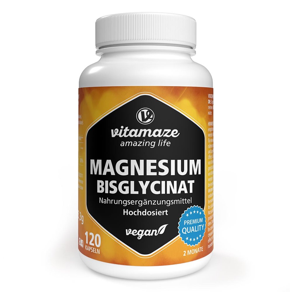 Vitamaze GmbH Magnesium Bisglycinat 750 mg Kapseln Vegan 19461560