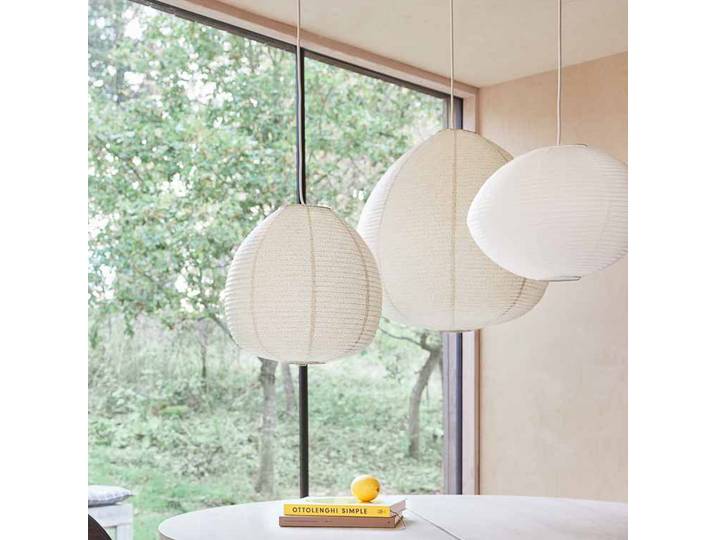 Kojo Lampenschirm, creme, Ø60cm, Papier - OYOY Living Design - Papier / Karton - Rund