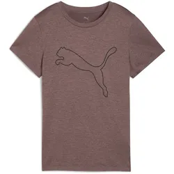PUMA Tad Essential Heather Logo Trainingsshirt Damen 88 - raisin heather L