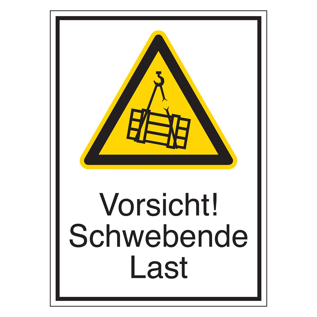 Brady STD-678-131x185-B7541, Warnschilder - Vorsicht! Schwebende Last (801163)