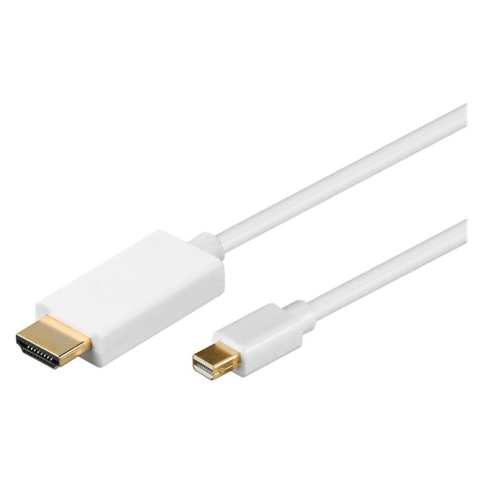 MicroConnect MDPHDMI1-4K 1m Mini DisplayPort HDMI Type A (Standard) Weiss Videokabel-Adapter (1 m) (MDPHDMI1-4K)