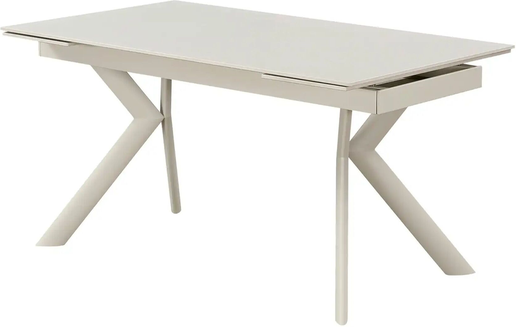 uno Keramiktisch ausziehbar Gerald ¦ grau ¦ Maße (cm): B: 80 H: 76