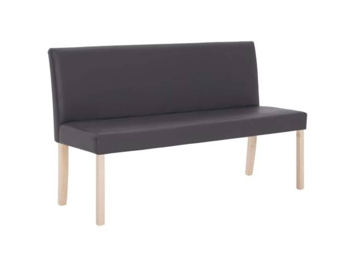 HBBMGYD Sitzbank, 139,5 cm, grau, Kunstleder, Rahmen aus massivem Gepolsterte Sitzfläche aus dickem Schaumstoff, graues Kunstleder, Wohnzimmer, Flur, Sitzgelegenheit