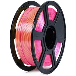 FlashForge Silk Dual 1000g Filament Rosa+Gelb (PLA, 1000 g), Filament, Gelb, Rosa