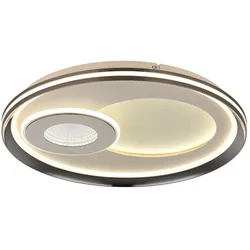 LED Deckenleuchte Deckenlampe 3D-Effekt CCT Memoryfunktion sandfarben D 50 cm