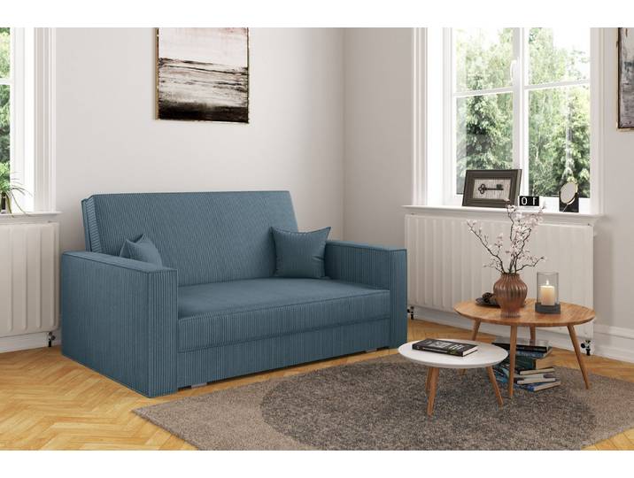 Kaiser Möbel Schlafsofa Klassisches Sofa, Schlaffunktion, Sofa America stoff Poso, Klassisches Design, langlebiger Poso-Cordstoff