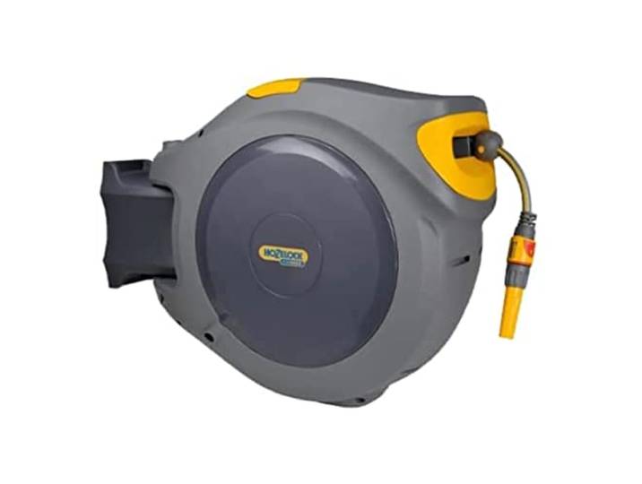 Hozelock Dévidoir Mural FlowMax AutoReel Gros débit avec Tuyau de 30m 25970000