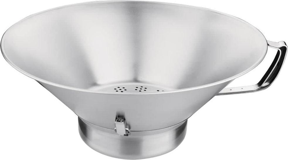 Dripio RVS aardappelpuree-zeef met afneembare container, 176 x 413 mm