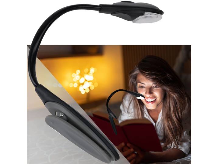 Buch Leselampe mit Clip, batteriebetrieb