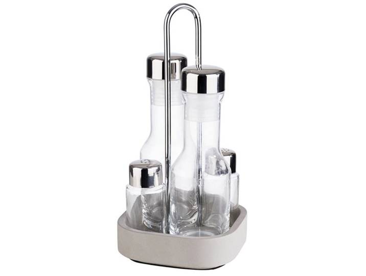 APS Menage Element transparent Metall/Edelstahl/Glas Set