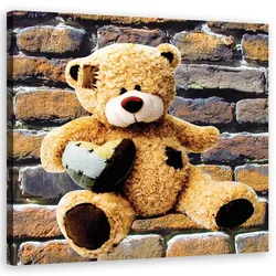 WANDBILD teddybär mit herz