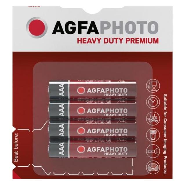 Agfaphoto zinc battery 1.5V, R03/AAA, blister 4pcs (4 Stk., AAA) (4250175808109)