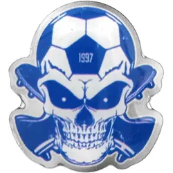 FC Blau-Weiß Linz Pin Skull - blau / ONE SIZE