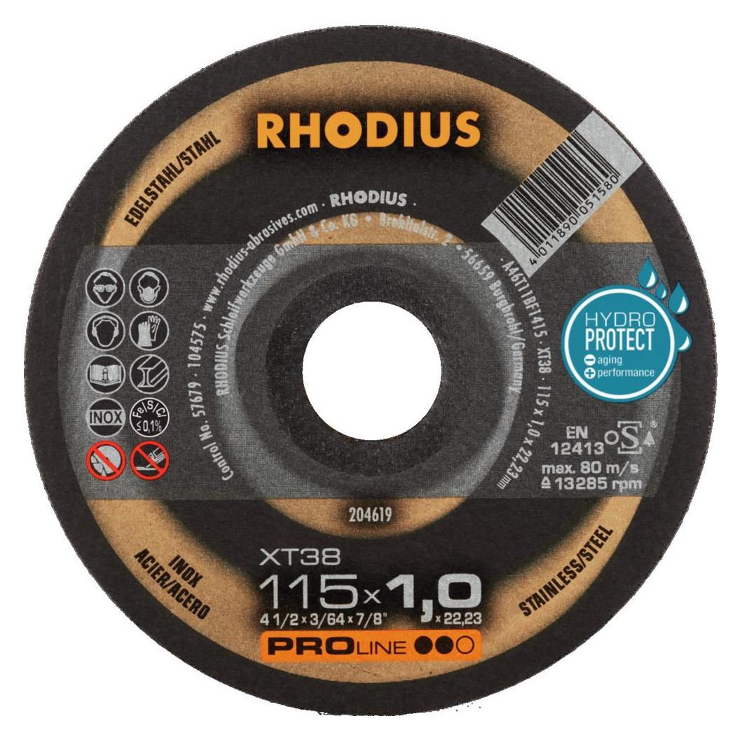 Rhodius Extradünne Trennscheibe XT38 X-LOCK (211284)