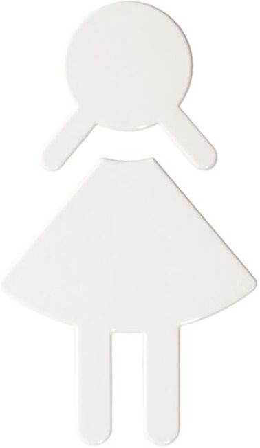 HEWI Symbole Femme 801.91.020 PA Couleur-No.99 B.87mm H.150mm S.3mm (801.91.020 99)
