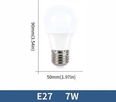 Uplifted Goods Energy Saving LED Bulb Lamps E27 And E14 Base Options e27 7w natural Light