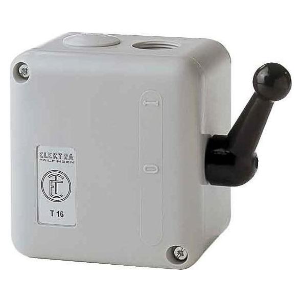Elektra Lastschalter 3p 7,5kW 25A IP65 Kipphebel Stern-Dreieck-Schalter (46505)