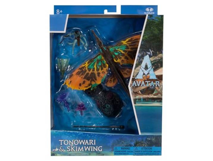 Disney Avatar – World of Pandora – grote Deluxe set – Tonowari & Skimwing – officieel figuur uit de film Avatar 2, geregisseerd door James Cameron – TM16404
