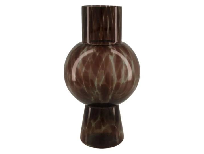 Vase Rauchglas, Leoprint H: 31 cm Dijk