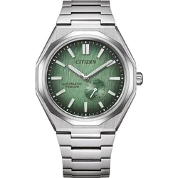 Citizen Super Titanium Zenshin 60 grün Herrenuhr NK5020-58X
