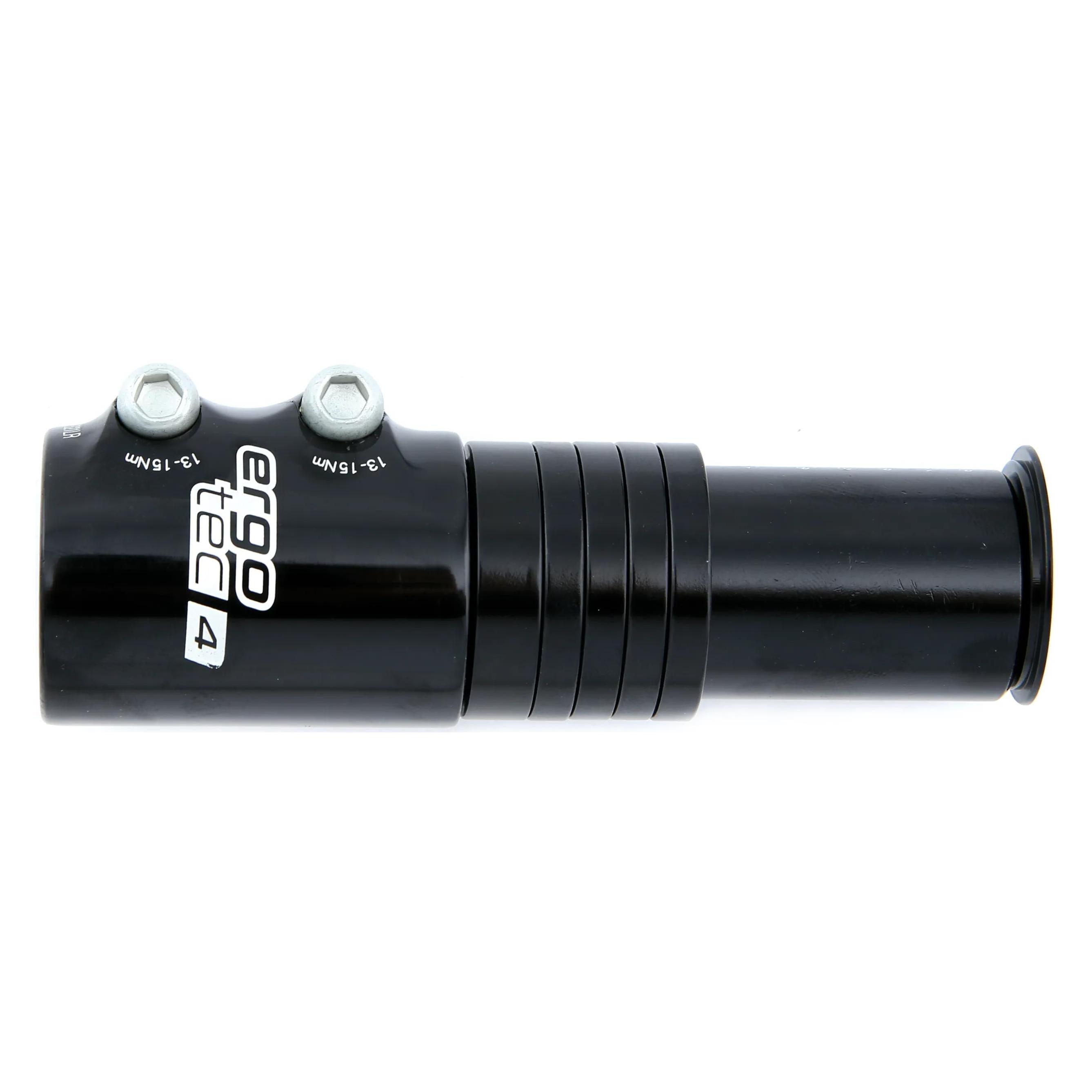 Ergotec Ahead 3 Vorbau-Adapter für Mountainbike, Fahrrad und E-Bike Safety-Level 4 Aluminium, Schwar (40 mm, 28.60 mm) (40107001)