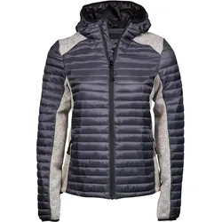 Tee Jays Damen Outdoor Crossover Jacke Winter-Jacke 9611 space grey/grey melange XL