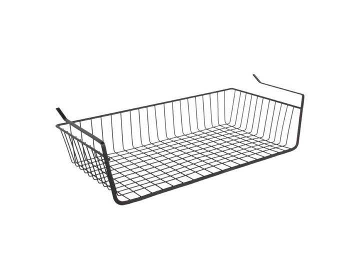 JE CHERCHE UNE IDEE Panier sous étagère en fil métallique
