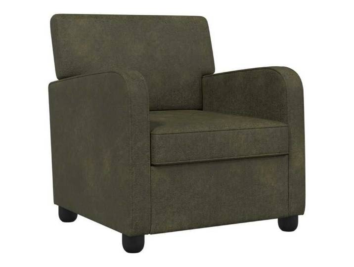 Elégance - Chic Fauteuil 1 place moderne - Fauteuil salon-séjour - Vert - armée Simili daim - 70x79x78cm_0627266