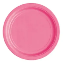 8 runde Teller pink