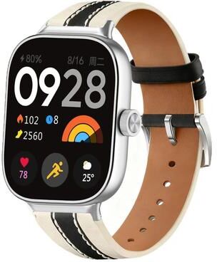 Everyday Crate Xiaomi Band 10 Pro Redmi Watch 6 5 Genuine Leather Watch Band Color Block Saddle Strap black