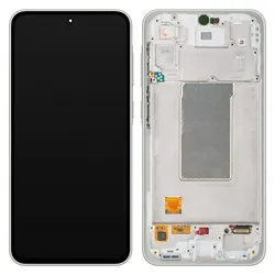 Samsung Display Unit fur Galaxy A36 A366, Lime (Display, Samsung Galaxy A36), Mobilgerät Ersatzteile, Orange